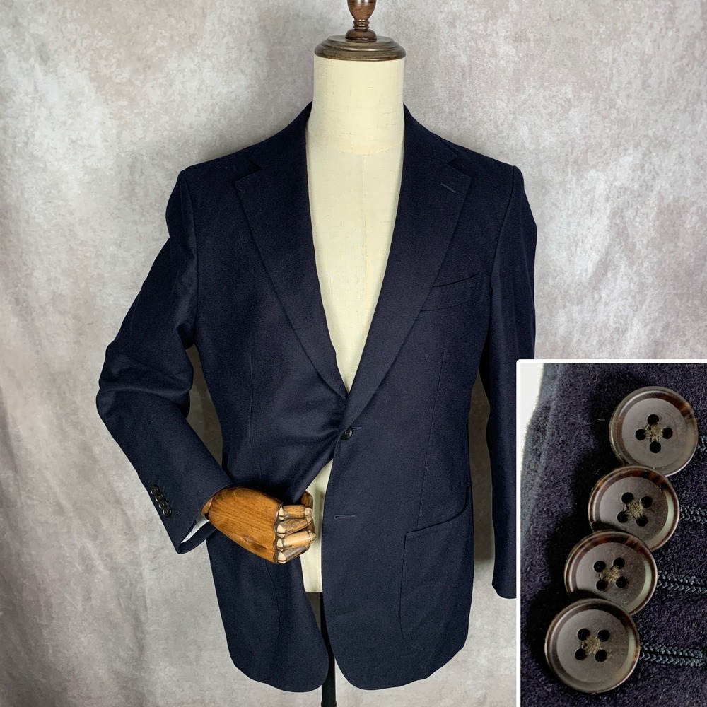 Suitsupply Blazer Men 42R Slim Havana Vitale Barberis Canonico Flannel Jacket